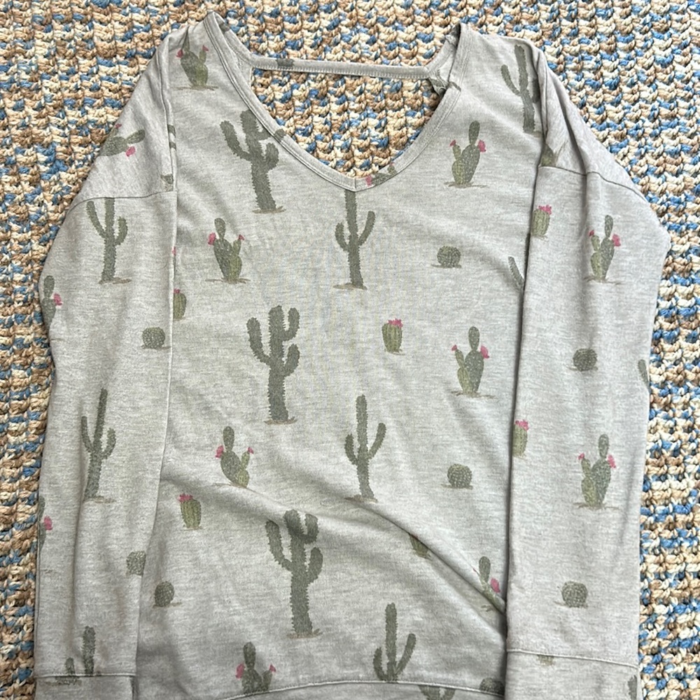 Long sleeve cactus shirt